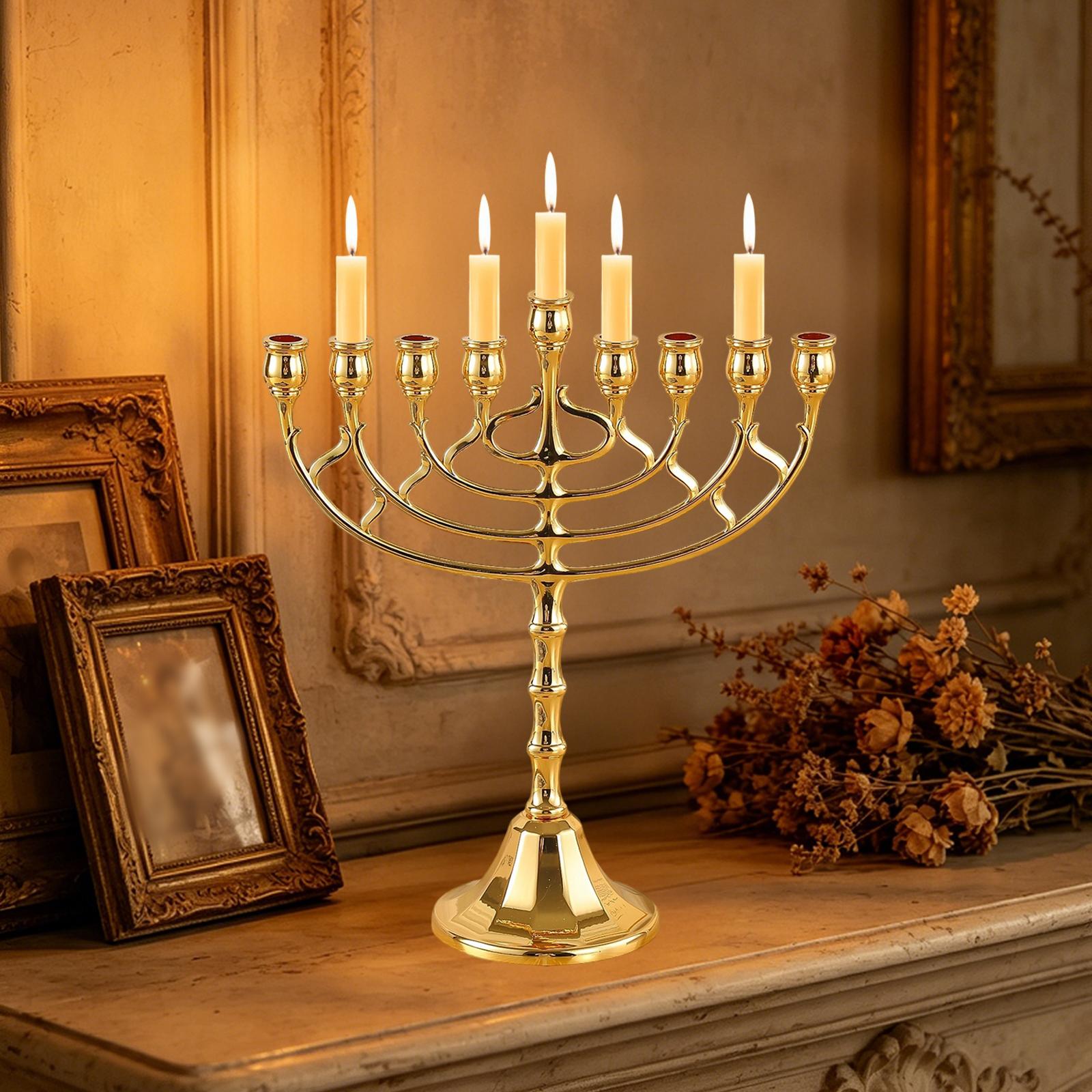 

9 Holder Candle Stand Home Decor Practical Gift Durability Accessories Multifunctional Desktop Decoration золотий