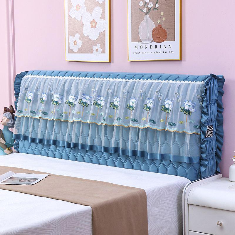 2023 Velvet Quilted Headboard Cover: Soft, Thick, Solid Wood, Anti-Collision Protector