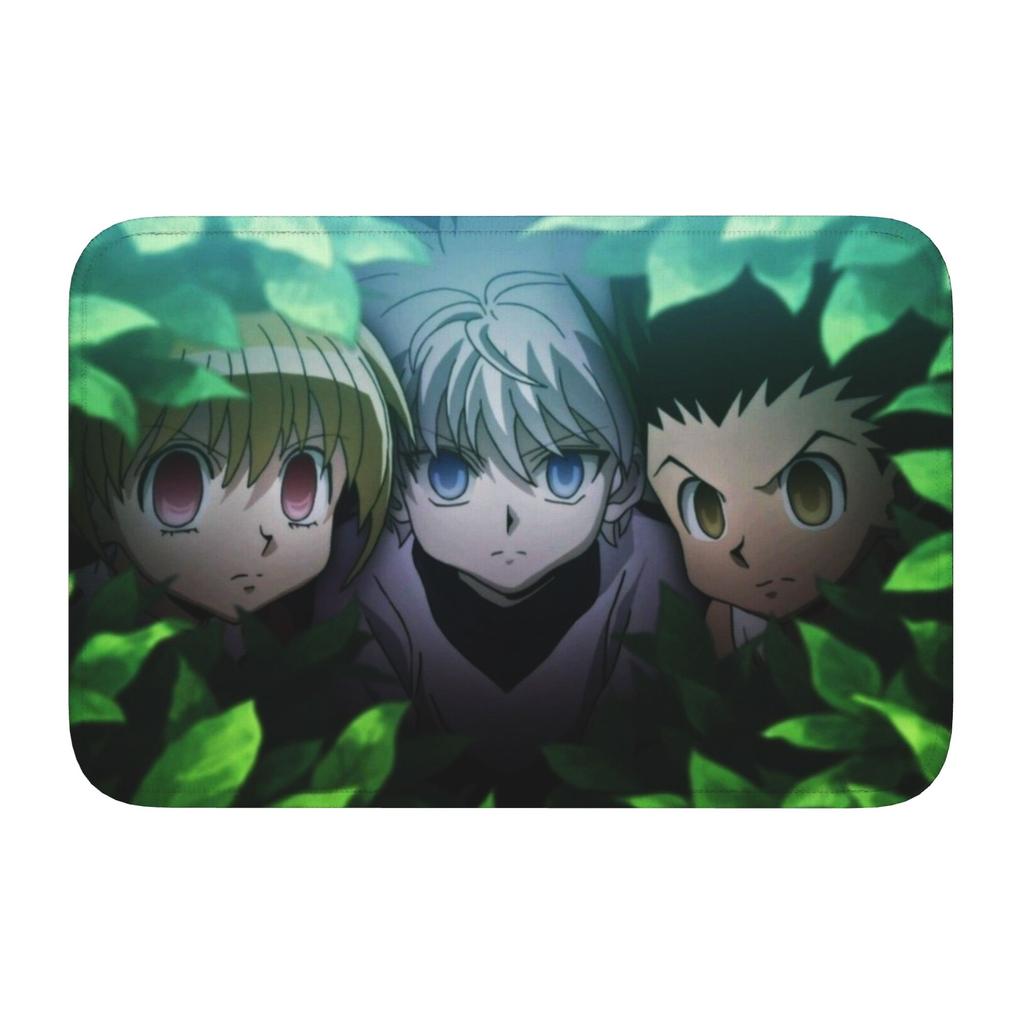 HXH Anime Doormat Anti-Slip Bath Kitchen Welcome Mat Toilet Door Floor Entrance Carpet Rug Footpad