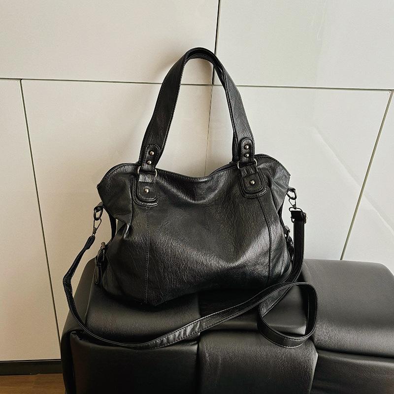 Large Capacity Bag Women's New Versatile Shoulder Messenger Bag Retro Tote Bag Work Commuter Bag