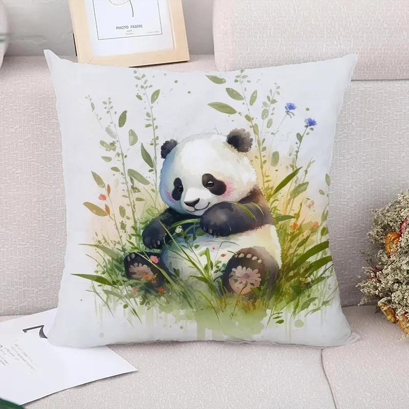 

Kawaii Panda Decoration Living Room Bedroom Bed Cushion Cover Decorative Pillowcases Cushions for Decorative Sofa Pillow 30x30cm