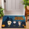 Halloween Cat Welcome Mat Cozy Door Rug for Living Room Bedroom Entrance Hallway Durable Non Slip Floor Decor Gift Idea Foot Mat