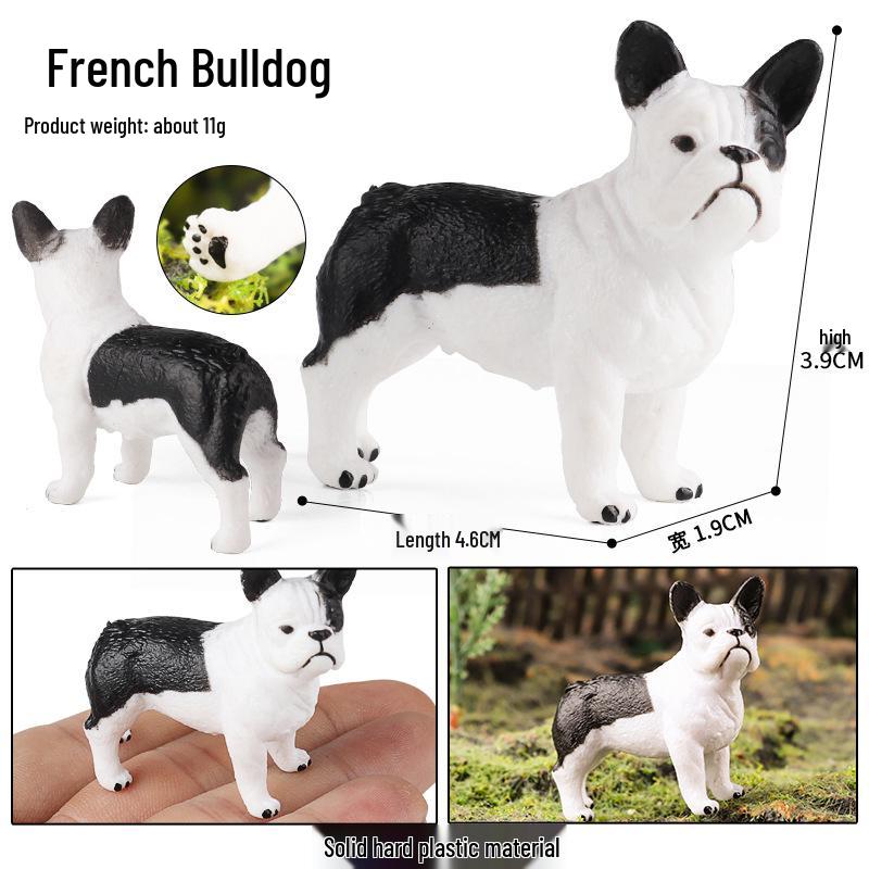Cross-border Jack Russell Terrier Puppy Keychain - Children s Cognitive Animal Model Cake Ornament