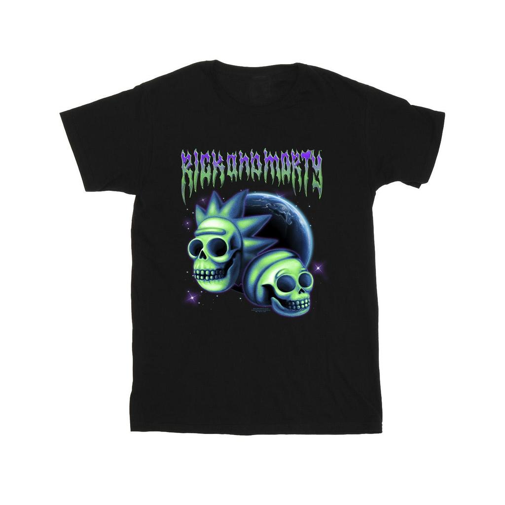 Rick And Morty Mens Space Skull T-Shirt