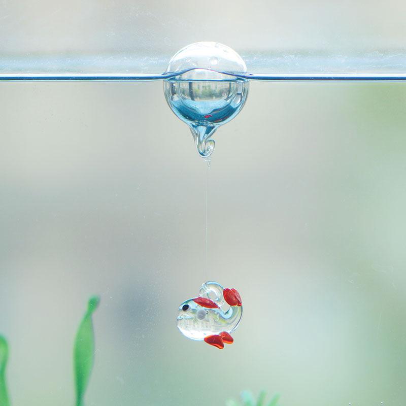 

Подвесной шар для аквариума, плавающие украшения, стеклянный светящийся кит, плавающий шар, пузырь, креативное украшение для аквариума
