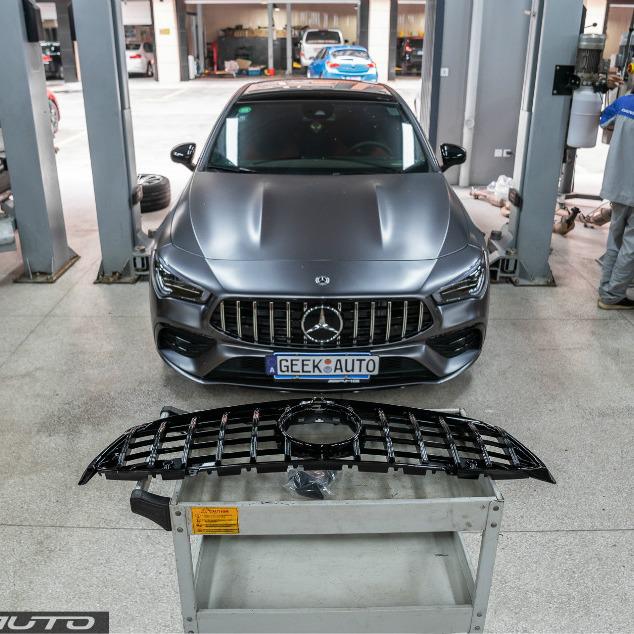 CLA180/220/200/260 Vertical Bar Grille & CLA45 Front/Rear Bumper Upgrade