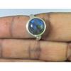 Round Labradorite Ring US-8 Solid 925 Sterling Silver Chunky Gemstone Ring MK-11