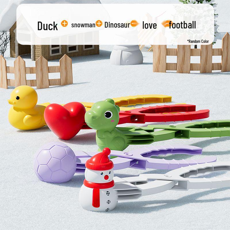 Kids  Thickened Snowball Maker Clip - Outdoor Snow Play and Snowman Building Toy