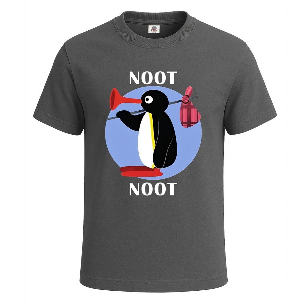 New noot noot pingu cotton graphic tees mens tshirt gift party novelty top tee