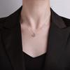 Micro-set Zircon Moissanite Leaf Necklace Fashion Commute Jewelry