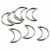 20pcs 10pcs Stainless Steel Hollow Out Moon Charm Pendants Bezels Pressed Resin Mold Frame Bezel for Earrings Jewelry Making DIY
