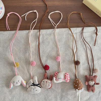 Korean Handmade Cartoon Animal Pendant Necklace for Kids