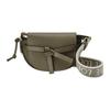 Loewe Poort Dubbele Mini Tas Herfstgroen Dames Schoudertassen A650N46X13-4357