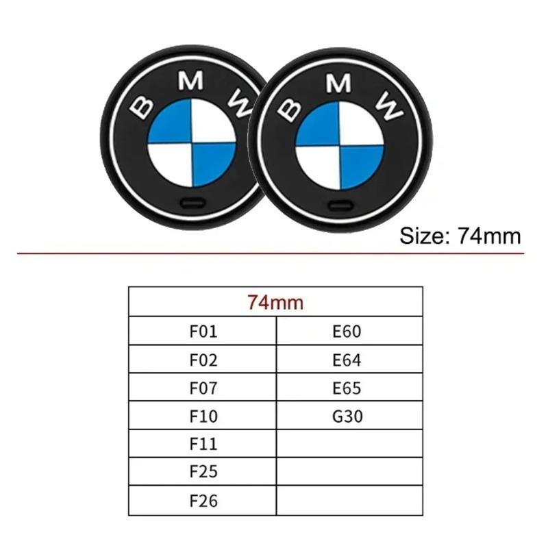 2pcs/Set For BMW Car Anti-slip Coasters for X1 X2 X3 X4 X5 X6 1 2 3 4 5 6 7 Series F30 E90 G20 F20 F21 F22 F07 F11 E60 G30 F48 F15