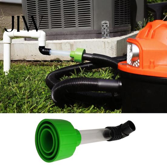 Home Climate System Maintenance AC Drain Line Cleaner Adapter, Universal Plastic Pipe Tool, HVAC to PVC Wet Drainage Suction Connector Vac Attachment,