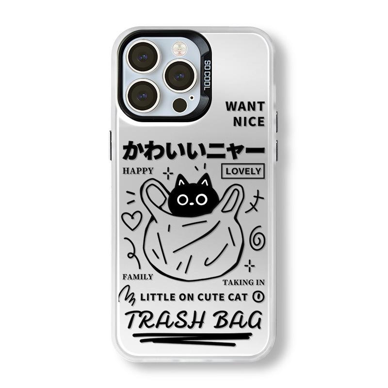 

Матовый лазерный мультяшный чехол Zhitai для iPhone 16/15/14/13 Pro Max и Huawei P70 iPhone 11 Pro Max