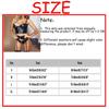 Ladies Sexy Lingerie Black Uniform   Pajamas Set 3-Piece Set
