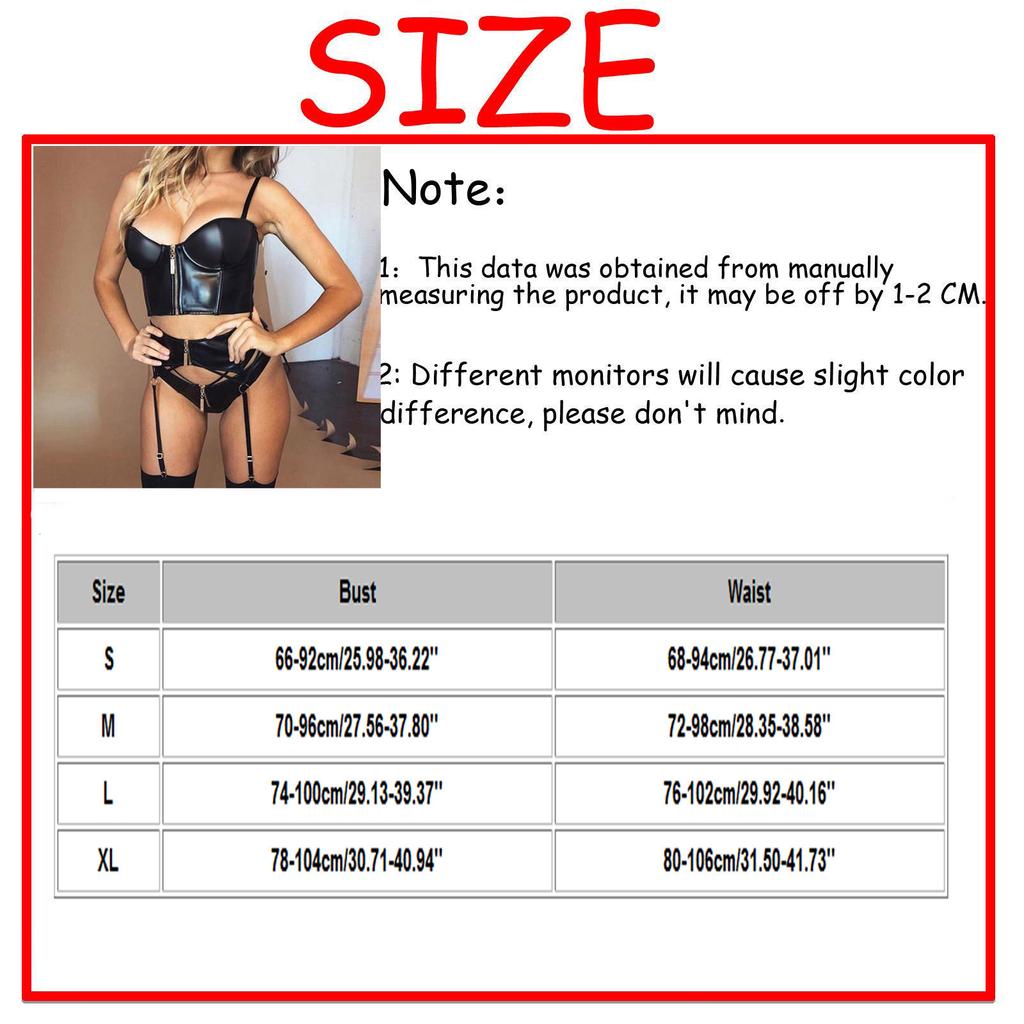 Ladies Sexy Lingerie Black Uniform   Pajamas Set 3-Piece Set