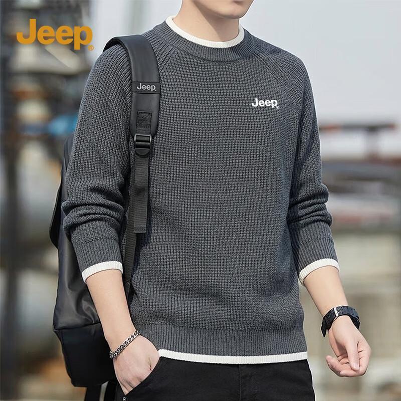 Jeep Men s Relaxed Fit Crewneck Sweater 3XL