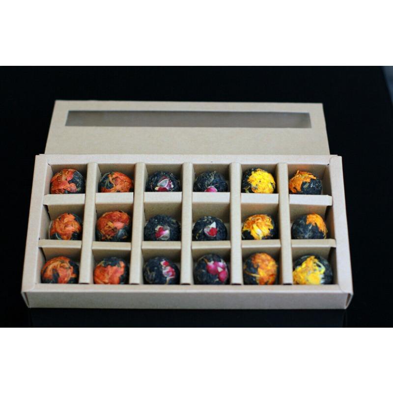 108г Юньнаньский чай Пуэр Сырая чайная роза Черный чай Жемчуг дракона Жасмин Жемчуг — фото 8