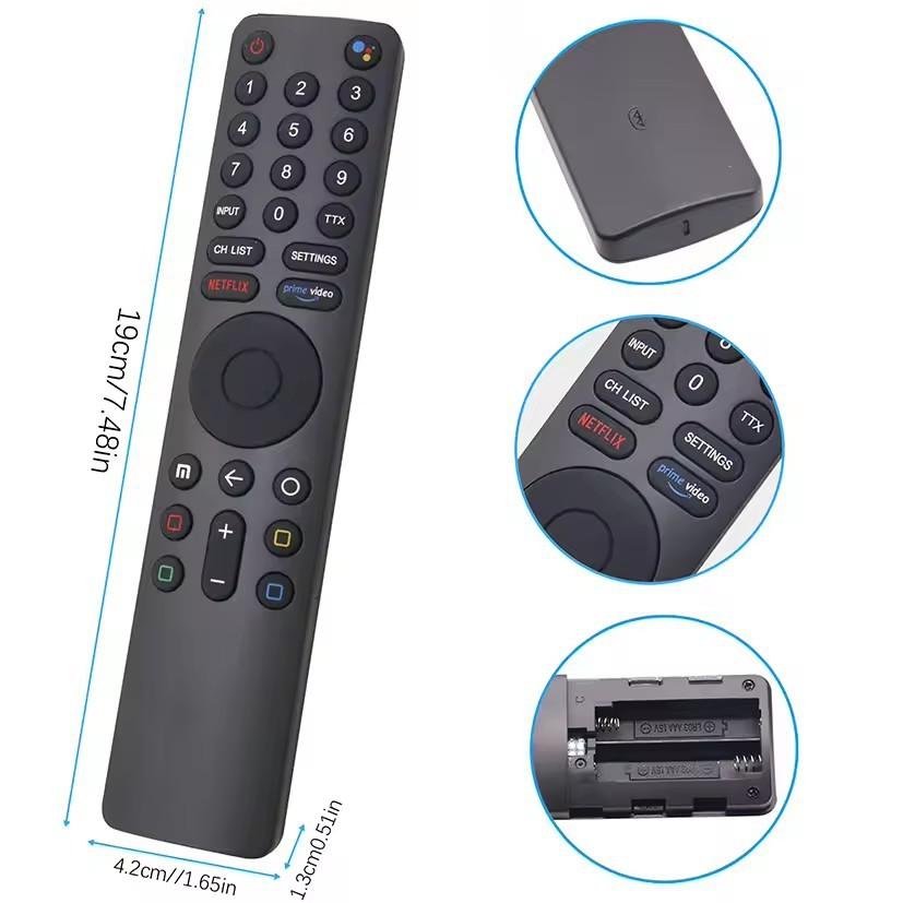 ExquisiteApplicable to Xiaomi Smart Home TV XMRM-010 Bluetooth Google Voice Remote Control Netflix International Edition