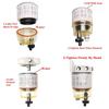 Fuel Filter Water Separator Assembly with Fitting Automotive Accessory for R12T 120AT NPT ZG1/4-19