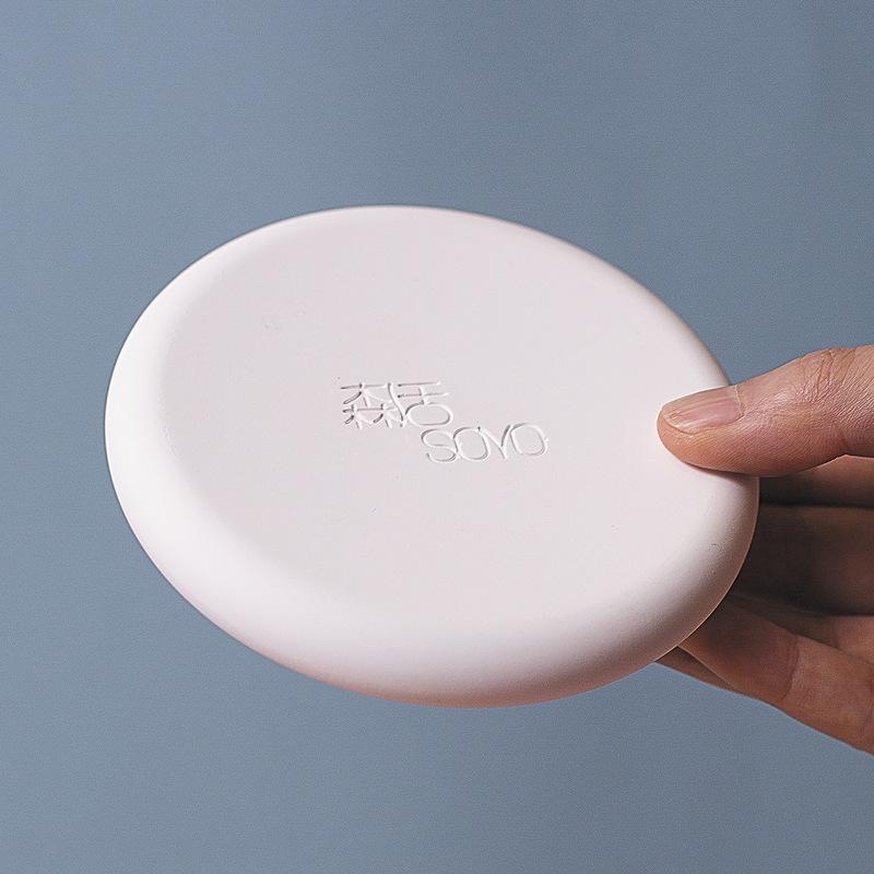 Bathroom Diatomaceous Earth Soap Holder Water-absorbent and Odorless Washbasin Diatomaceous Earth Soap Holder