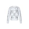Off-White Abstract Logo Sweatshirt White Men Tops OMBA035F19E300110110