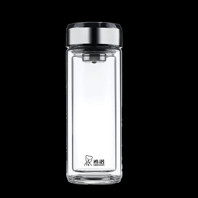 Xinuo XN-6738 Double Wall Glass Tea Infuser Mug