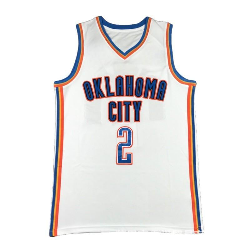 OKC Thunder Basketbalový dres Pánský Bavlněný Týmový úbor Tréninkový Zápas Fanouškovské oblečení Modrá Černá Oranžová S M L XL XXL