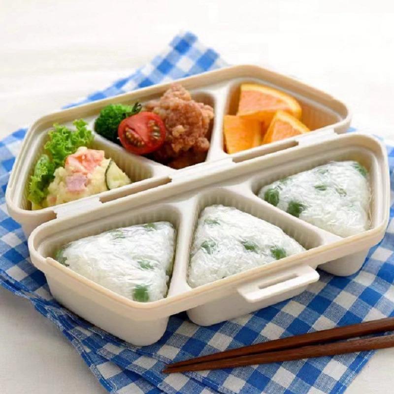 

6 Grids Sushi Mould Triangle Bento Box Kitchen Party Supply Mold Tool Onigiri Rice Ball Bento Machinenori Kitchen Accessories
