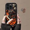 Japonia Twarz Ducha Samuraj Etui na Telefon Dla IPhone 17 16 15 13 11 12 14 Pro Max Plus Silikonowa Osłona