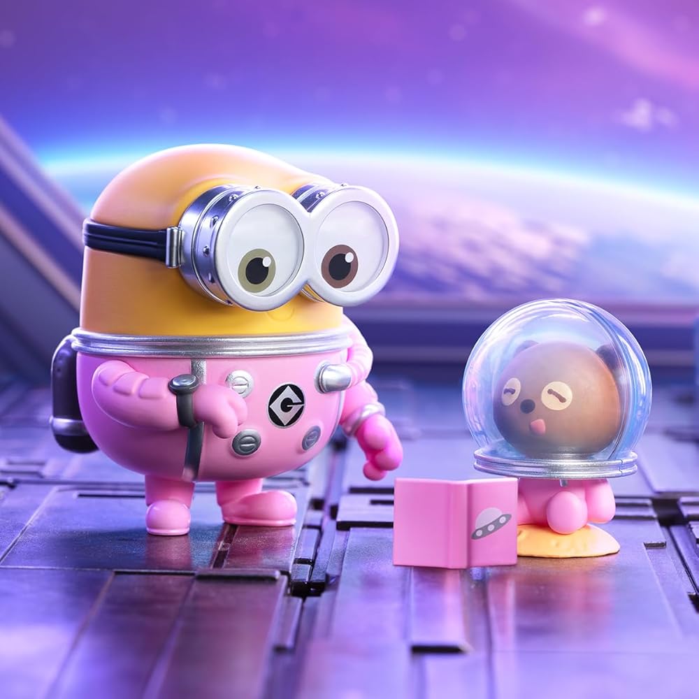 POP MART Minions Bedtime Stories Bob and Tim Figure PVC Blind Box Toy Original Character Collectible 1 Piece