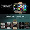 2025 Ny Smartwatch til Mænd Militær Sundhedsmonitor AI Stemme Bluetooth Opkald Fitness Vandtæt Sport Smartwatch til Xiaomi IOS Android