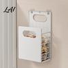 Blanket Holder for Bedroom Wall Mounted Laundry Hamper Breathable Large Capacity Container Foldable Container Space Saving Storage Basket Bathroom