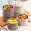 304 Stainless Steel Double-Layer Insulated Lunch Box with Portable Bag and Container