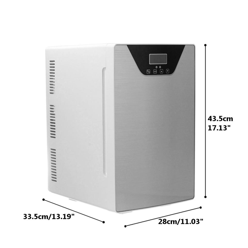Mini Car Refrigerator LCD Display Outdoor Portable Fridge Freezer Cooler or Warmer For Home Travel Camping 20L