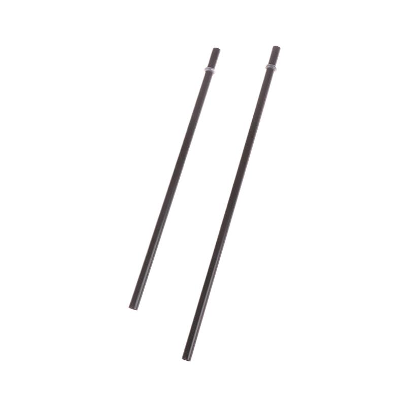12Pcs 23/27Cm Long Hard Plastic Straws With 1 Straw Brush Reusable Black Straws Tumbler Replacement Straws Cup Accessories