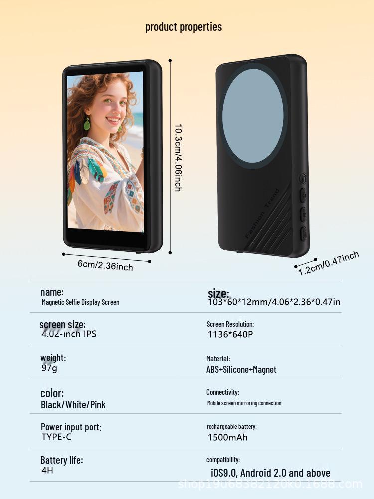 

C91 HD Wireless Screen Mirroring Device for Android and Apple - Ideal for Office and Live Streaming Black C91