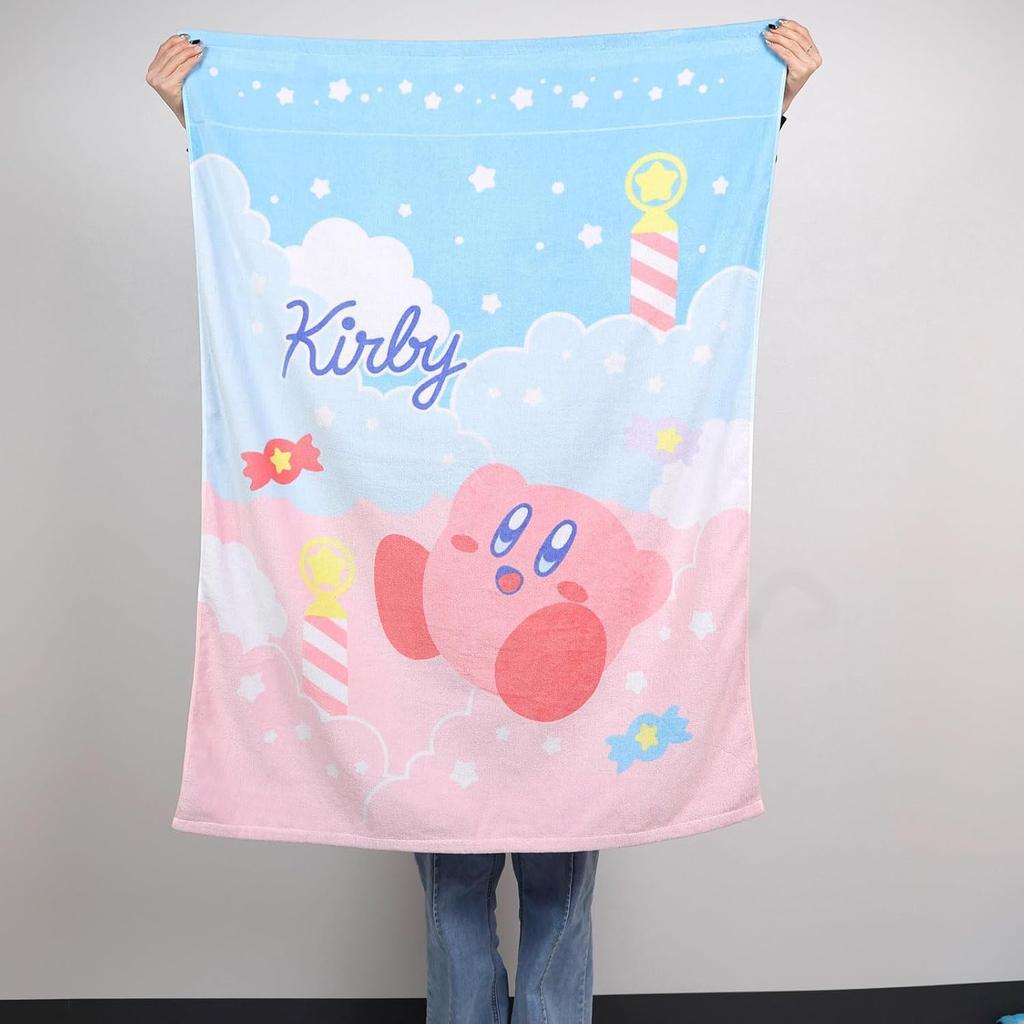 Marushin Towel Blanket for Kirby Kirby of the Nap 4585016600 Kids, Character, Nintendo, Stars, Cute, 100% Cotton, Girls, Boys, Blanket, Summer,