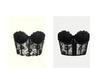 Black Hot Girl Mesh Embroidered Underwire Bustier Tank Top