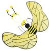3Pieces Animal Bumblebees Costumes Honeybee Costume Set Halloween Cosplay Costumes Fun Pretend Play Accessories
