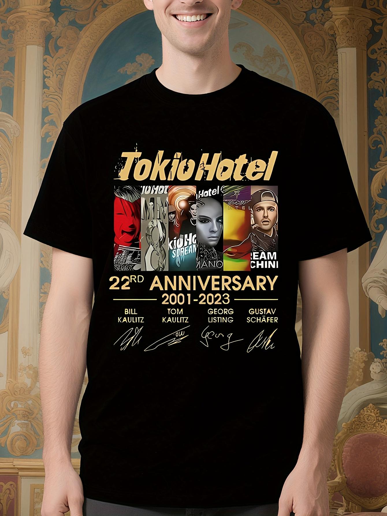 Tokio Hotel 22nd Anniversary Graphic Tshirt - Oversized C... M