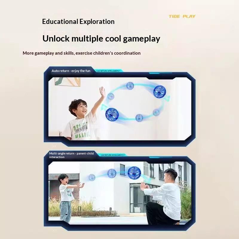 Intelligente Induktion UFO Drehende Fliegende Kugel Leuchtende Coole Fernbedienung Fliegende Scheibe Gyroskop Kinderspielzeug Junge Magische Kugel