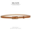 Womens Slim Leather Belt With Pin Buckle Casual Fashion Waistband Jeans Pants