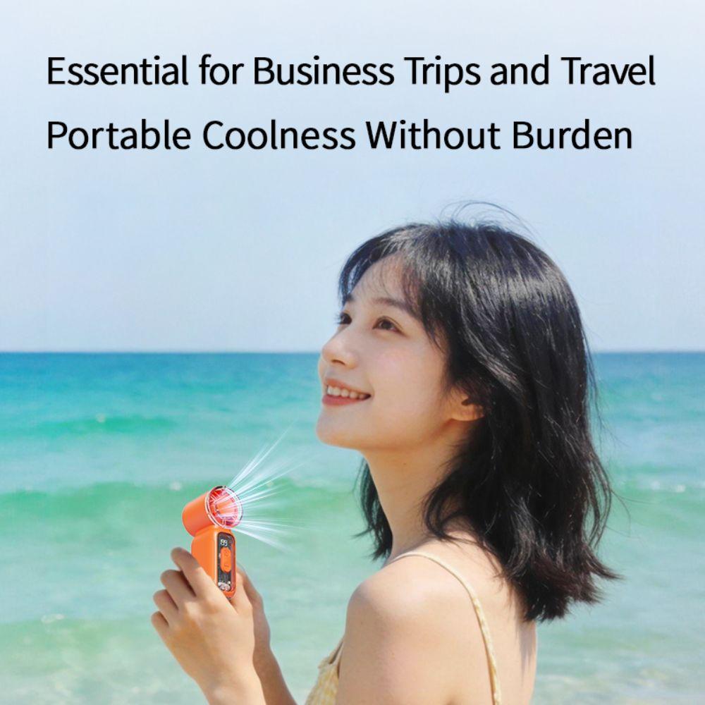 Powerful Wind Super Mini Handheld Fan USB Rechargeable Turbo Fan New Handheld Turbo Fan  Summer