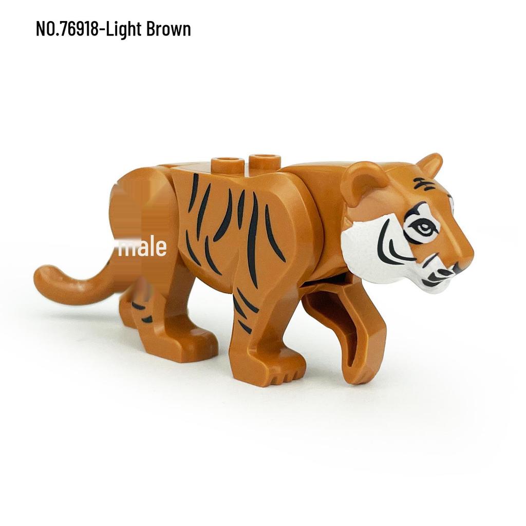 LEGO-Compatible Small Animal Models: Elephant, Camel, War Horse, Gorilla, Giraffe for Zoo Bricks