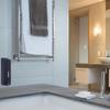 1Pcs Wall-Mounted Soap Dispenser Bathroom Hotel Grade Stainless Steel Push Button Lotion Bottle Shampoo Dispenser Easy Install