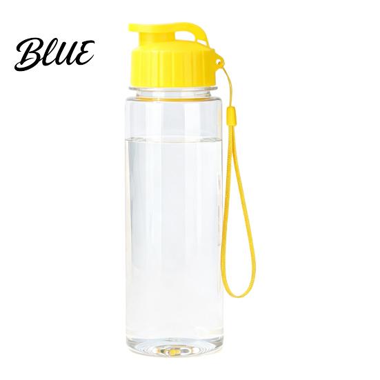 Leak-proof Water Bottle Sports Bottle with Flip Lid And Lanyard Portable PET Office Daily Jug Cup Lightweight Fitness Jug for Gym School Students