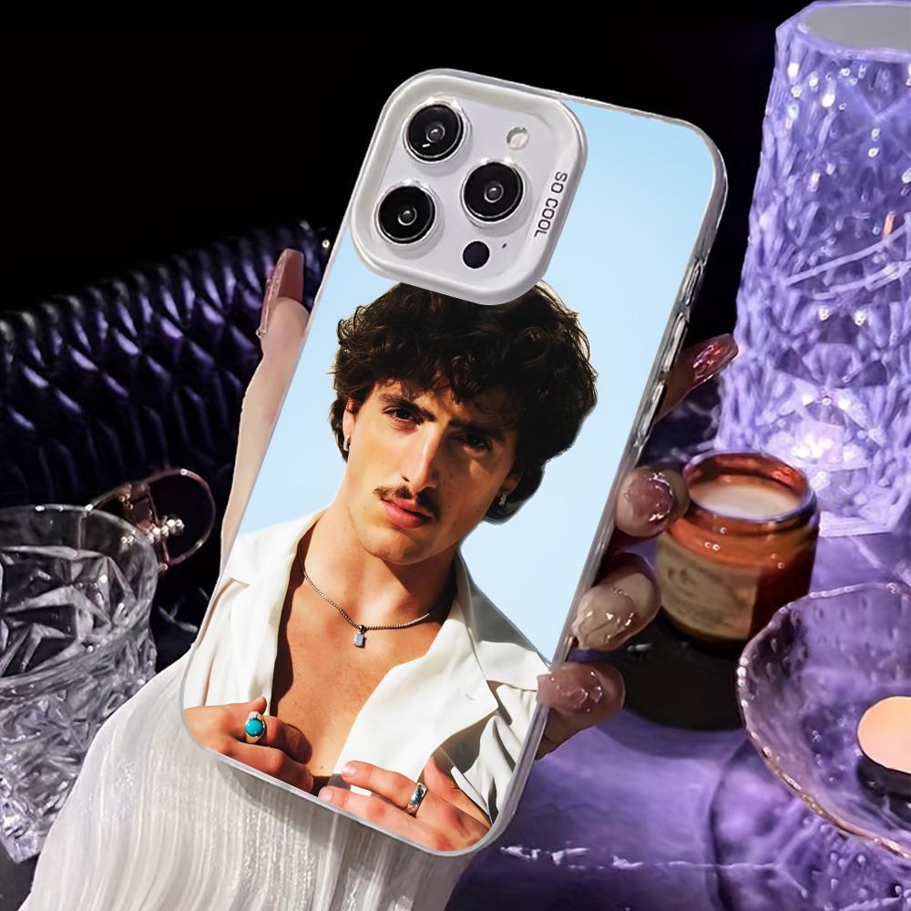 

Benson Boone White Translucent Mobile Phone Case for iPhone 17 16 15 14 13 12 11 X XR XS Air Pro Max Plus Colorful Cover iPhone17 Pro